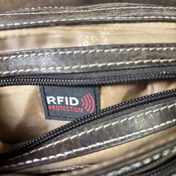 Concealed Carry Gun Tote'n Mamas Distressed Leather Crossbody Purse RFID - Picture 5 of 11